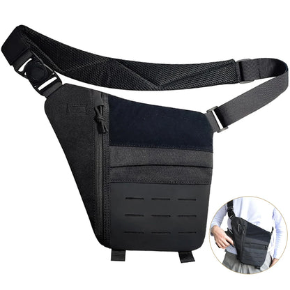 New Outdoor Crossbody Sling Bag Anti Thief Conceal Carry Handgun Bag Underarm Pocket Men Hidden Molle Combat Chest Shoulder Bags