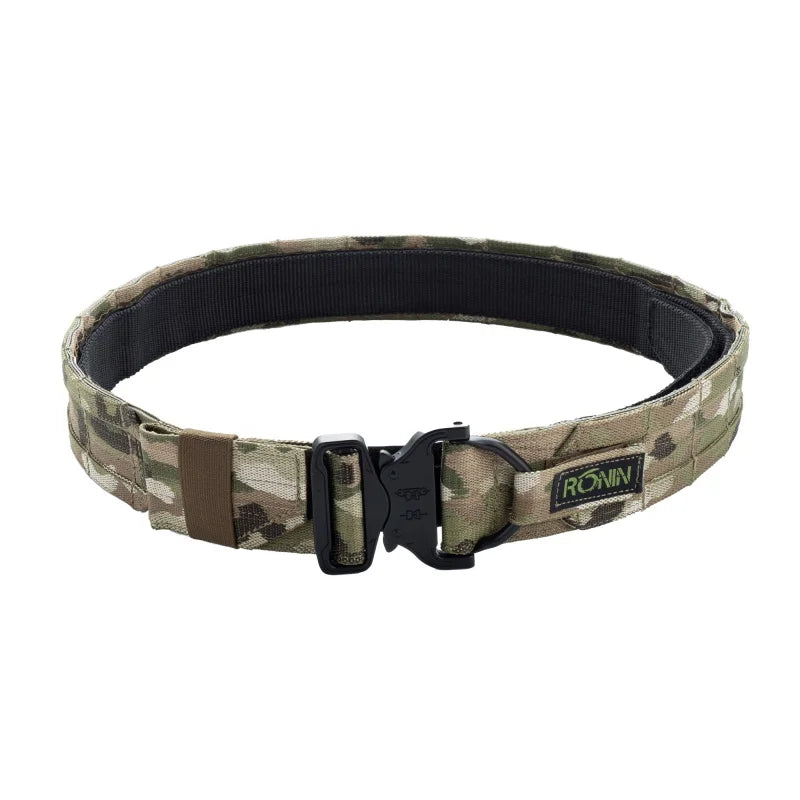 【1.5Inch  2 Inch】Ronin Style Belt Outdoor Hunting Double Layer  Belt Molle System
