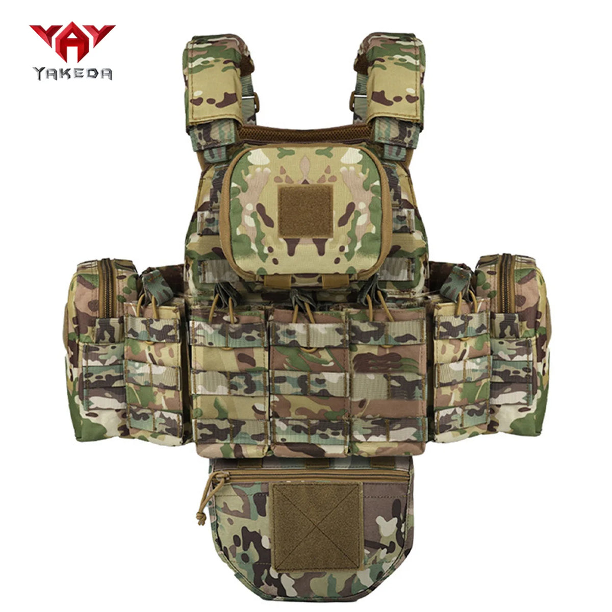 YAKEDA Multi functional Hunting Tank Top MOLLE System Shoulder Straps Adjustable, Detachable, and Removable