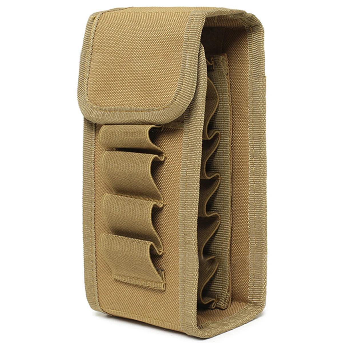 16 Rounds 12GA Shotgun Shell Holder Tactical Molle Waist Bandolier Shotshell Ammo Pouch for 12/16/20 Gauge