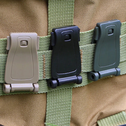 Multipurpose MOLLE Clip Tactical Strap Webbing Attachment Dominator Connection Buckle Management Tool for Bag Backpack 6/2pcs