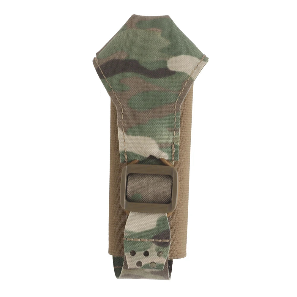 Tactical Smoke Grenade Pouch V2 MOLLE System Outdoor Hunting Shooting CS Wargame Elastic Ammo Bag Quick Release Waist Belt Gear