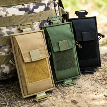 Portable MOLLE Tactical Shoulder Strap Bag Outdoor Emergency EDC Pouch Phone Pack for Sports Climbing Running Hunting
