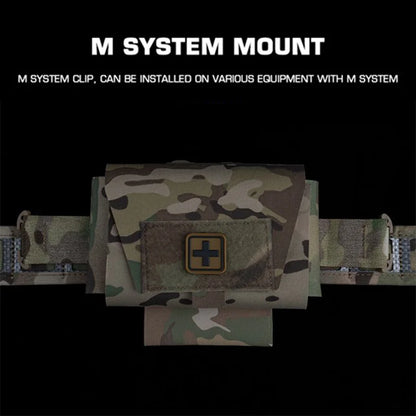 Compact Camo MOLLE First Aid Kit Quick Detach Pull Handle Lightweight Emergency Medical Pouch for Outdoor Survival Essentials