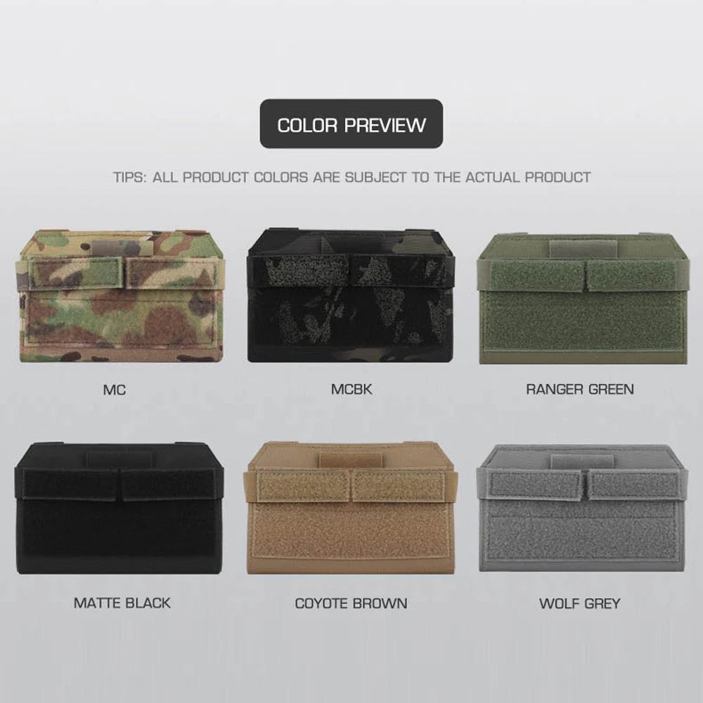 Tactical Plate Carrier Chest Admin Pouch Crye Style Phone Folded Navigation Board Militar Outdoor Hunting Airsoft Vest Accessory