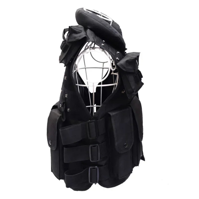 Tactical Molle Adult Kids Vest POLICE Military Law Enforcement SWAT Vests Combat Armor Men's Jacket CS Equipment-Black Uniform