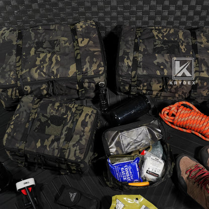 KRYDEX Tactical Travel Packing Organizer Pouch 70D Nylon Packing Cubes Waterproof Luggage Bags YKK Zipper 4pcs set