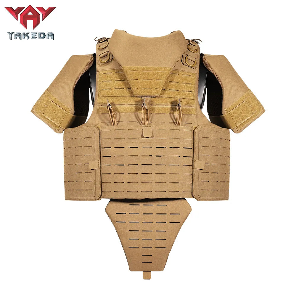 YAKEDA Fully Protective Tactical Breathable Vest Wear-resistant Camping CS Training Clothing Equipment