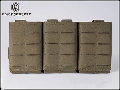 Emersongear LCS Rifle Magazine Pouch Triple FAST 9/ 5.56/7.62mm Open Quick Release Mag Nylon Holster  Accessories
