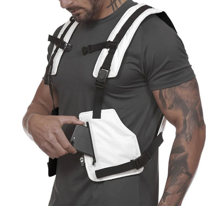 Multi-Function Tactical Vest,Outdoor Sports Fitness Men Protective Tops With Pockets,Running Vest For Camping Fishing Sleeveless
