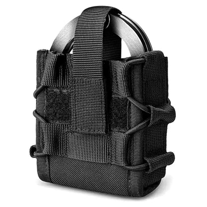 Tactical Handcuffs Holder Molle Pouch Open Top Universal Handcuff Case Shackles Holster Waist Bag Belt Hunting Accessories