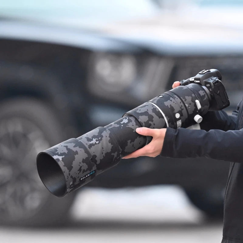 ROLANPRO Waterproof Lens Coat For Canon RF 200-800mm F6.3-9 IS USM Camouflage Rain Cover Lens Protection Case Guns Sleeve