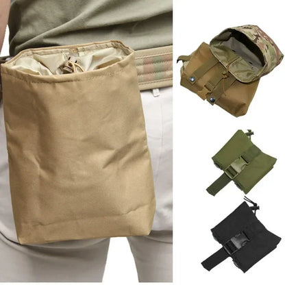Tactical Molle Pouch Dump Drop Magazine Bag Paintba Outdoor Foldable Bullet Recovery Mag Bag Hunting Gear