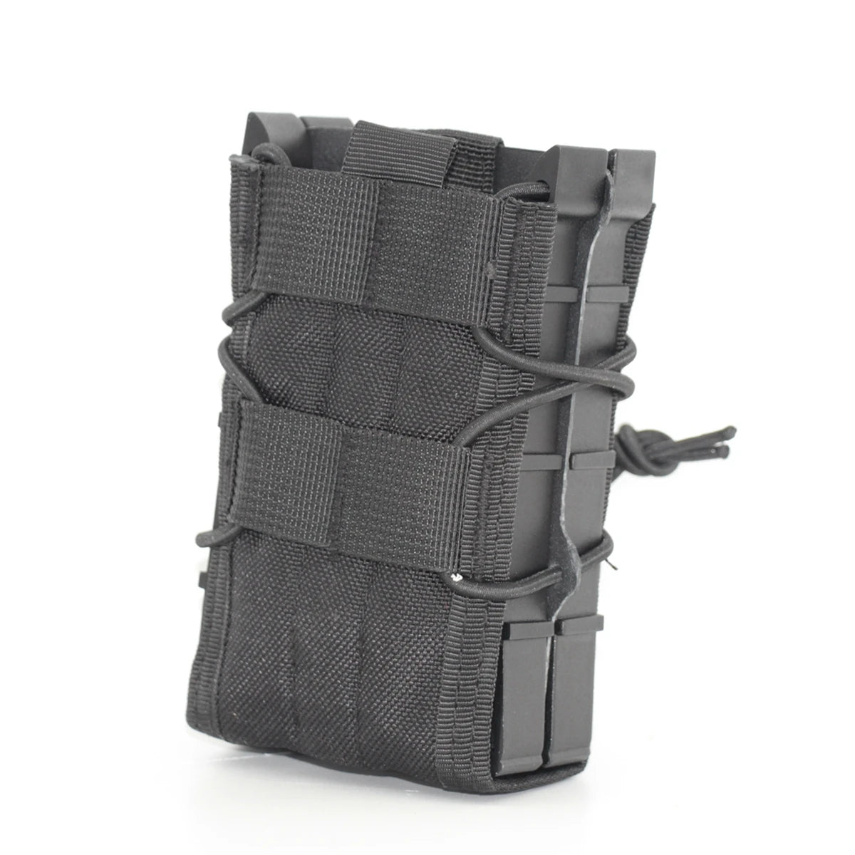 Outdoor Tactical Magazine Storage Pouch 5.56 Double Elastic CS Belt Vest with MOLLE Load-Bearing Function for Rifle and Shotgun