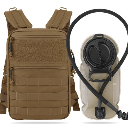 KRYDEX 500D Tactical 50 oz Hydration Backpack Pouch Modular 1.5L Water Bladder Bag Pack Hunting Outdoor Hiking Accessories
