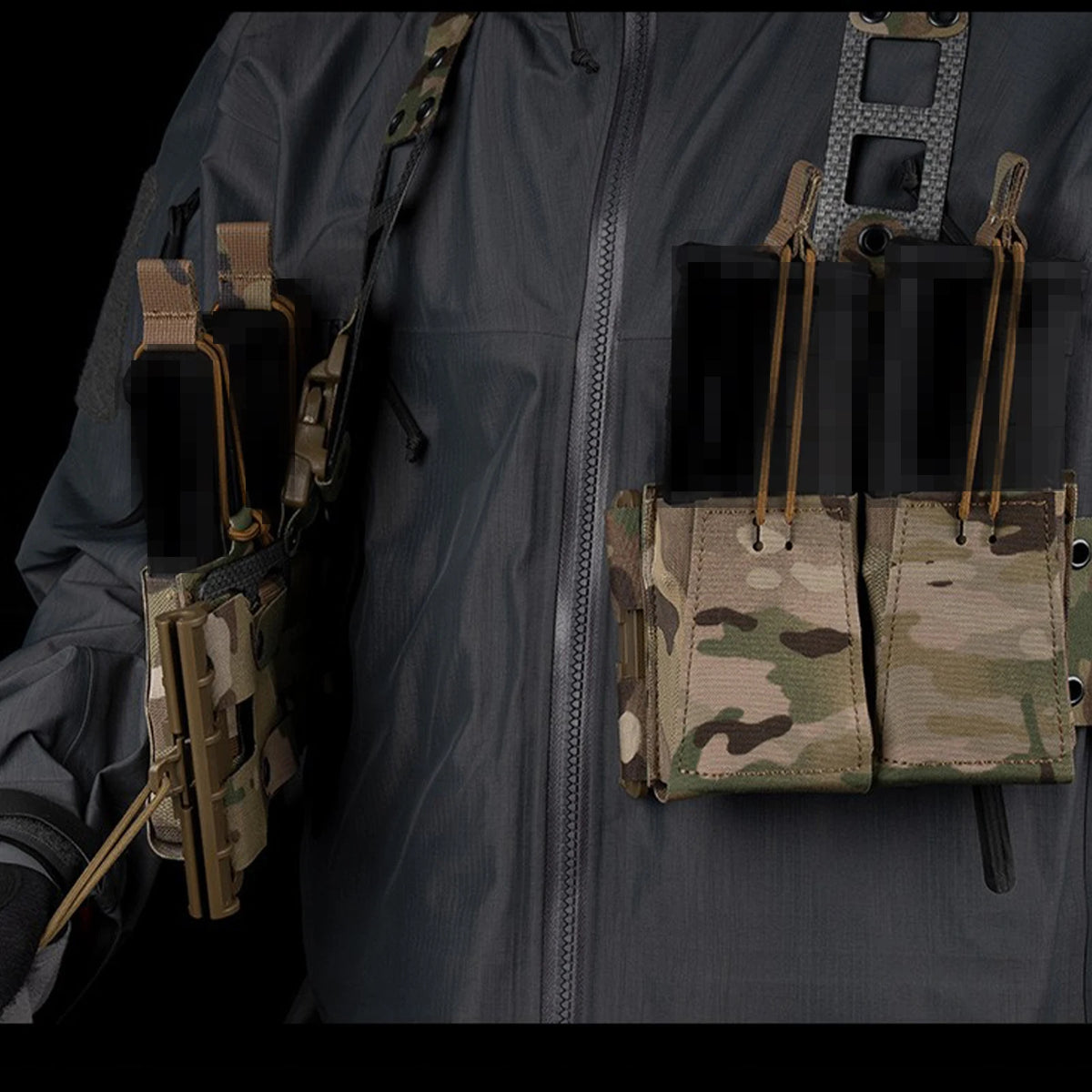 2pcs Plate Carrier Quick Release Buckle Easy Installation Hunting Vest Webbing Adapter for Outdoor Hunting Training