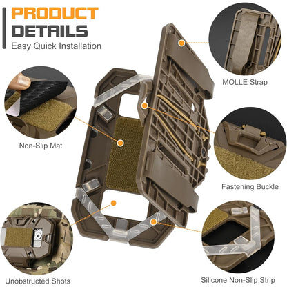 Tactical MOLLE Chest Multi-Function Panel | Navigation/Tactical Phone Case/Map/Storage | Outdoor Hunting Gear Accessory
