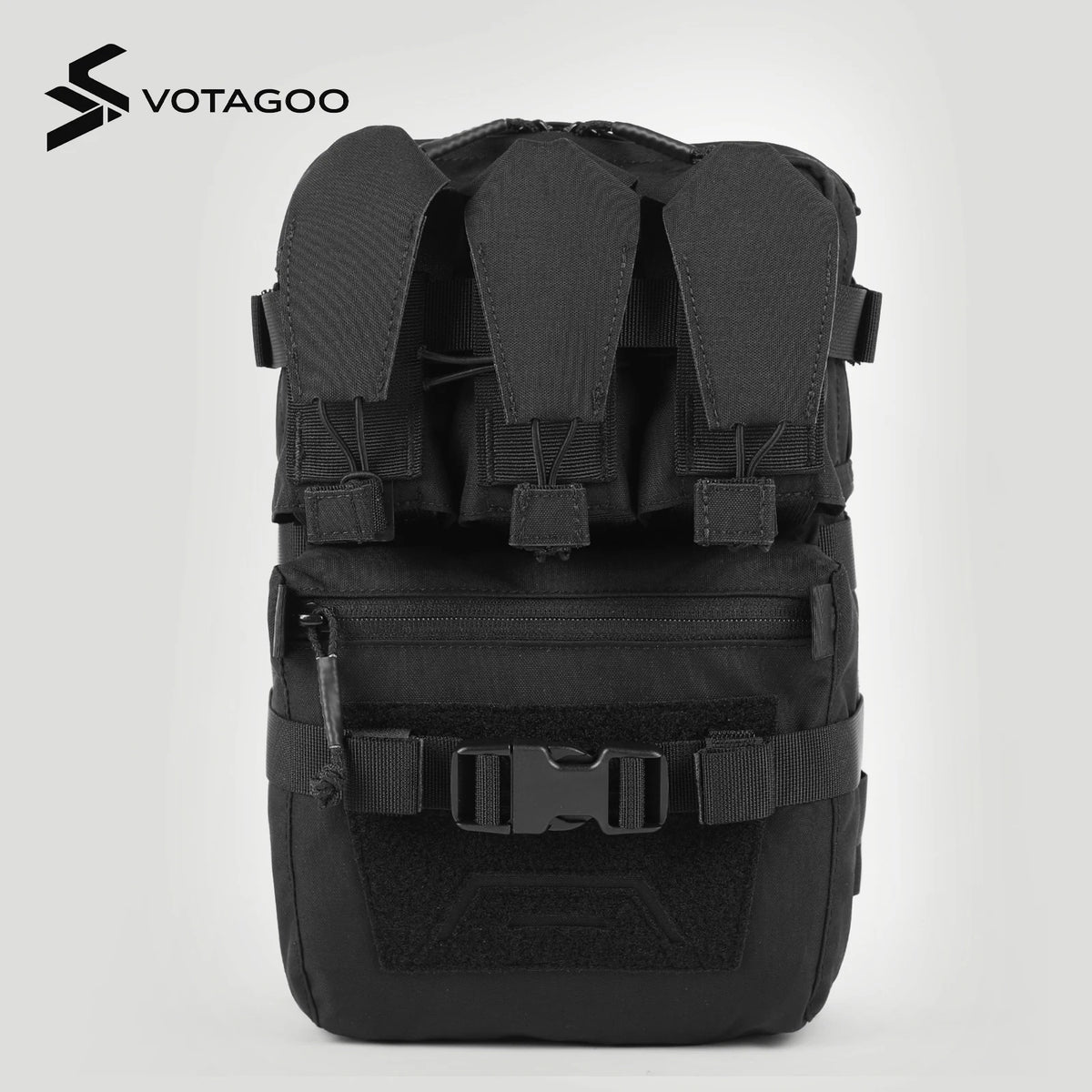 VOTAGOO V5 Tactical Backplate Package Molle Vest Back Panel Carrier for Outdoor Airsoft Hunting Combat Gear