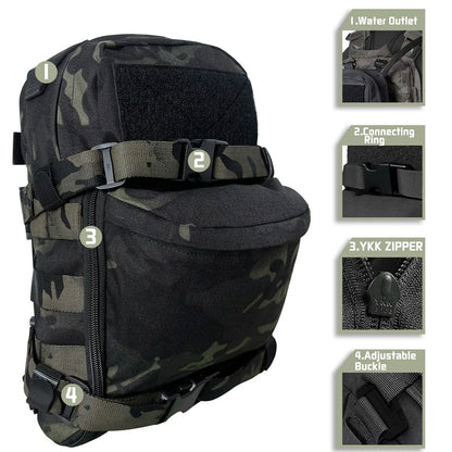 EMERSONGEARS tactical Vest Pouch Mini Hydration bag Hydration Backpack Assault Molle Pouch  2L Sport Water Bags