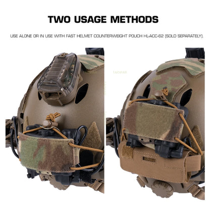 Tactical Helmet Battery Pouch NVG Battery Pack Box Case Holder for Airsoft Fast Helmet Retention System Counterweight