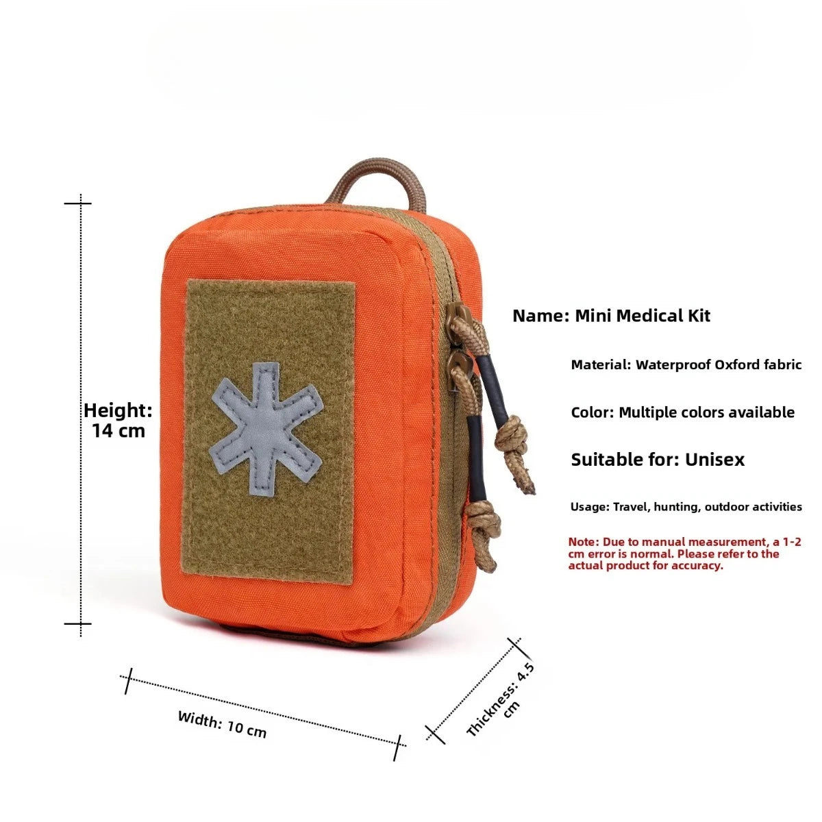 Tactical Emergency Medical Mini Storage Bag Field Survival Kit Magic Tape Attachment MOLLE Waist Bag Hunting Accessories