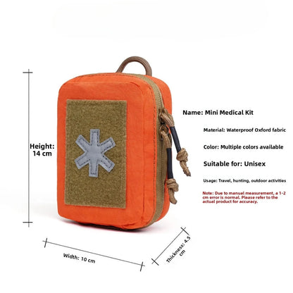 Tactical Emergency Medical Mini Storage Bag Field Survival Kit Magic Tape Attachment MOLLE Waist Bag Hunting Accessories