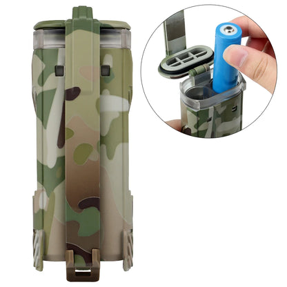 Tactical Case Battery Storage Box Waterproof for AA AAA CR123 18650 Battery Outdoor Tool Storage Holster MOLLE Vest Belt Gear