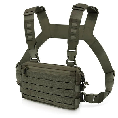 Multifunct Outdoor Travel Vest Adjustable Tactical Chest Men Camping Recon Kit Bag Vest Front Pouch Hunting Fishing Pack