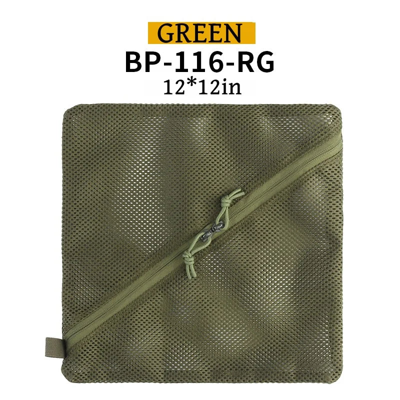Mesh Pouch Outdoor Travel Sundries Net Bag Organize Accessories MOLLE Camping Utility Admin Pocket