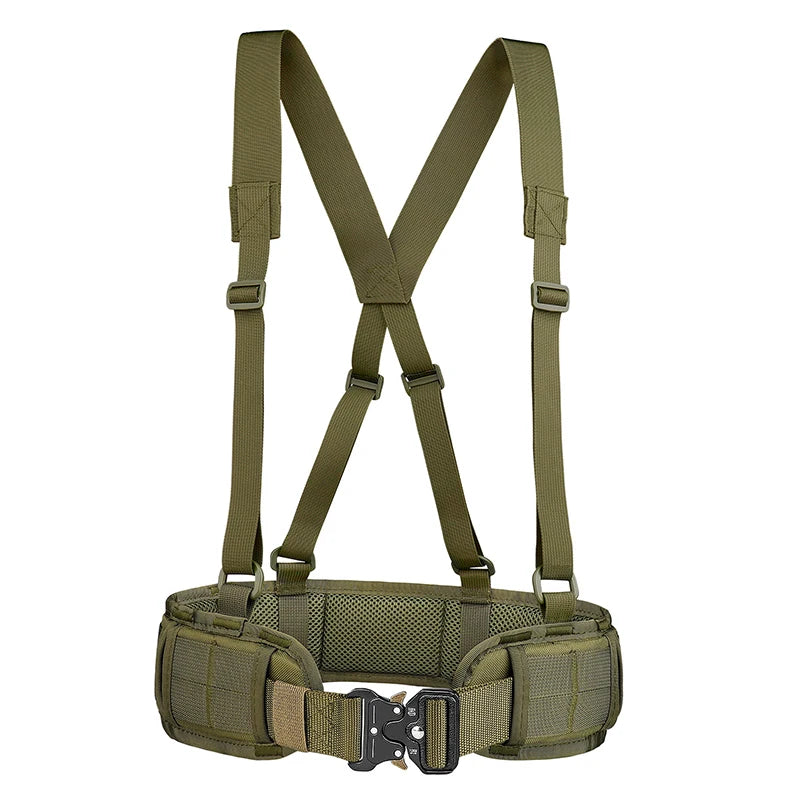 Outdoor Multifunctional Tactical Waistband Nylon Braided Belt Tactical Waistband Fishing Sling