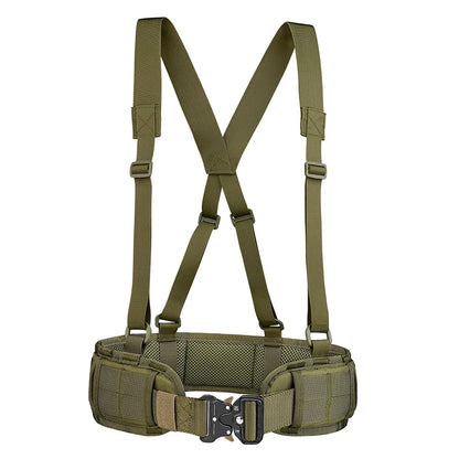 Outdoor Multifunctional Tactical Waistband Nylon Braided Belt Tactical Waistband Fishing Sling
