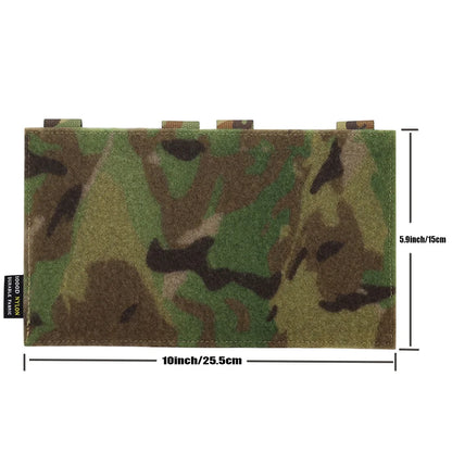 New Style 1000D Nylon Tactical Vest Patch Molle Adapter Panel Hook&Loop Converter For Attching ID Patches EDC Tool Bag