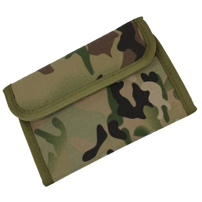 Portable Tactically Trifold Wallet Travel Coin Purse Card Holder Hunting Bag Lightweight Pocket Handbag Durable 24BD