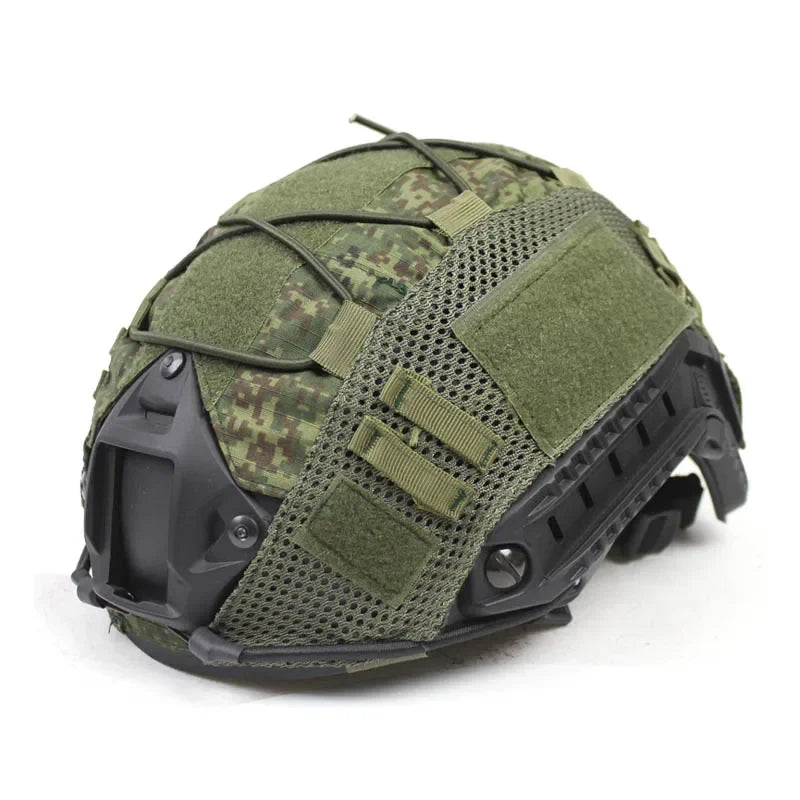 Tactical Helmet Cover Fast Helmet Multi-Camo Helmet Cover for Airsoft Helmet Paintball CS Wargame Sport Hunting Shooting Gear