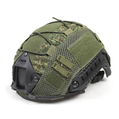 Tactical Helmet Cover Fast Helmet Multi-Camo Helmet Cover for Airsoft Helmet Paintball CS Wargame Sport Hunting Shooting Gear