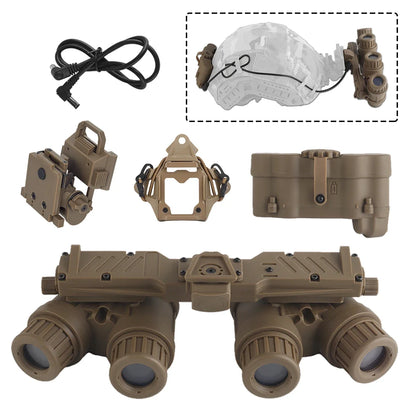 Nylon GPNVG 18 Night Vision Goggle AN-PVS-3-1With L4G24 Helmet NVG Mount Adapter DUMMY Model Fast Helmet Accessory High Quality