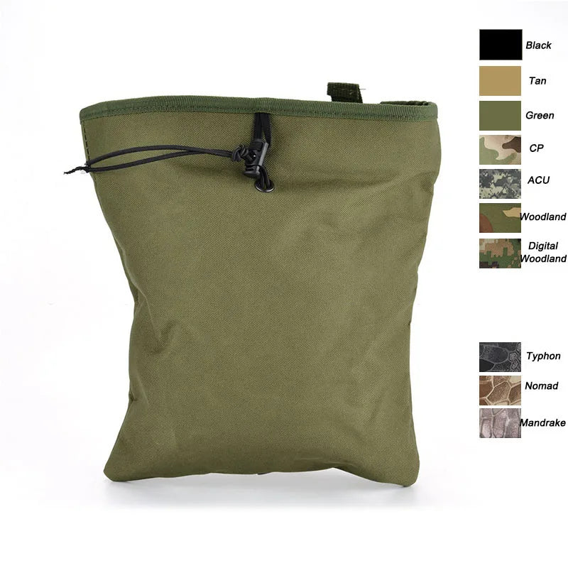 Tactical MOLLE Dump Pouch Utility EDC Recovery Bag Magazine Pouch Recycling Storage Bag  Hunting Accessories