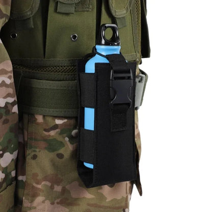 New Tactical Water Bottle Bag Molle Nylon Kettle Cover Waist Pouch Walkie-talkie Pouch Outdoor Hunting Hiking Cycling Accessory