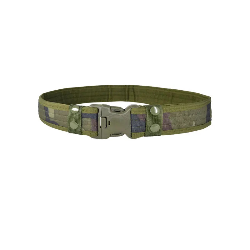 Men's Tactical Belt  Quick Release Belts Outdoor Nylon Military Camouflage Oxford Cloth Wide Waist Belt Hiking EDC Accessories