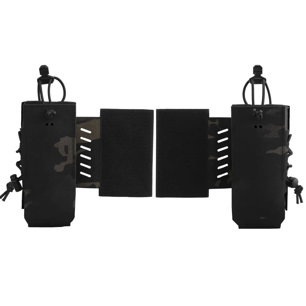 2pcs Tactical Radio Pouch Holster Compatible with AN/PRC 148 152 163 and Similar Size Radio Equipment Molle System Accessories