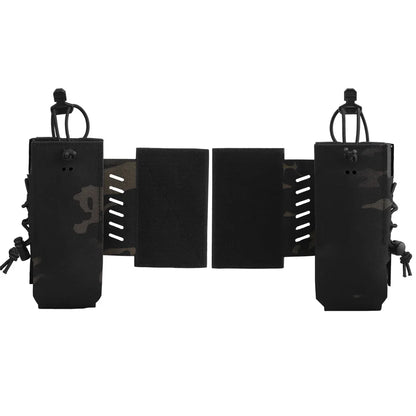 2pcs Tactical Radio Pouch Holster Compatible with AN/PRC 148 152 163 and Similar Size Radio Equipment Molle System Accessories