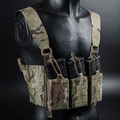 Ferro Style Tactical Chesty Rig Wide Harness Lightweight MOLLE Hunting Vest FCPC V5 Quick Conversion Shooting Airsoft Chest Rig