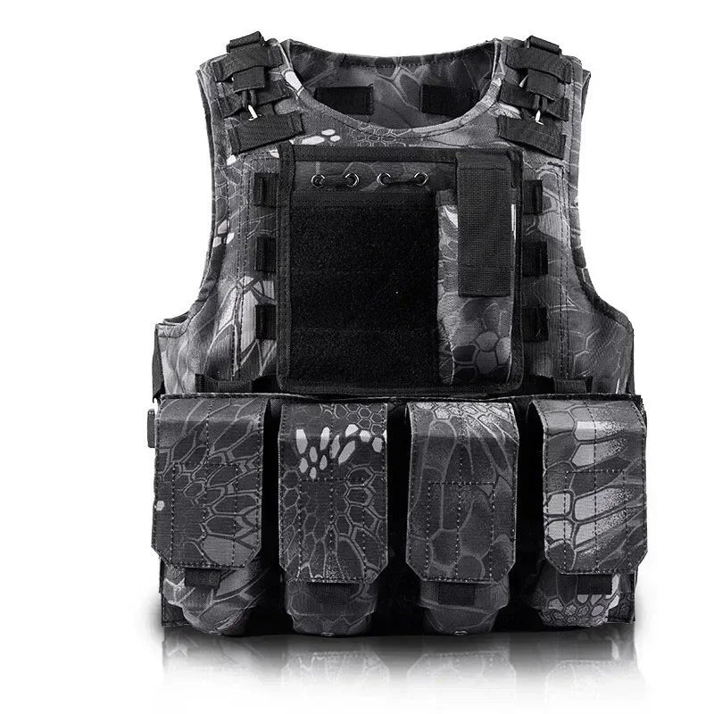 Children's Combat Camouflage Vest, Kids Airsoft Vests, Outdoor Paintball, Tactical Waistcoat Boys, Girl, Sniper Uniform
