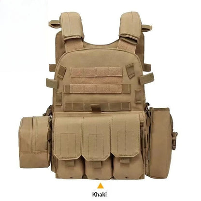Kids Military Combat Vest Adjustable Tactical Airsoft Paintball Vest For Outdoor CS Game Cosplay Role Playing Children Costume