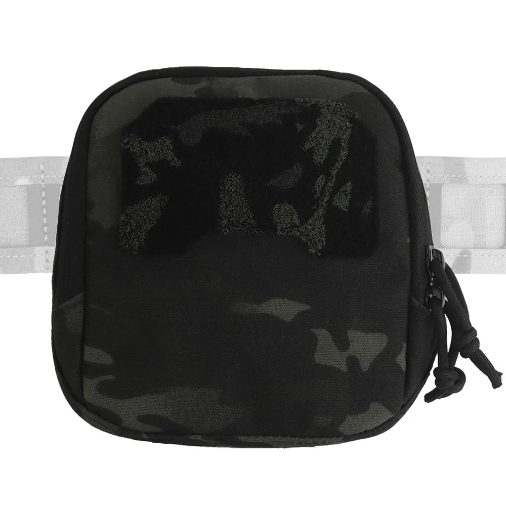 Tactical MOLLE Pouch Double Zipper Outdoor Sports Hunting Flashlight Emergency Tools Storage Pouch Airsoft Vest Waist Belt Gear