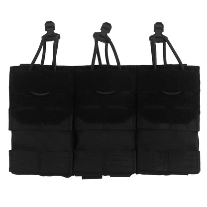 Dual Purpose 5.56 M4 Triple Magazine Pouch Tactical Vest K series Plate Carrier Front Placard AG 3 MAG Bag Holder