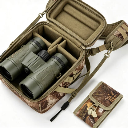 Multifunctional Camo Tactical Chest Bag, Portable Waist Pack for Telescope Rangefinder Storage, Waterproof Wear-resistant Crossb
