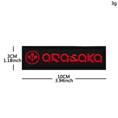 Trauma Team Embroidered Rescue Patches Arasaka Fabric Accessories Patches With Hook&Loop For Jacket Shoulder DIY Sew-on