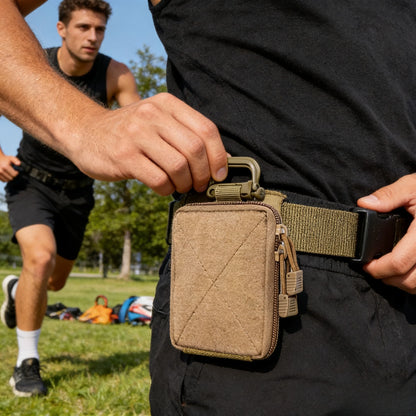 Portable Thick Outdoor Tactical Waist Bag Molle EDC Storage Bag, Medical Classification First Aid Kit, Outdoor Hunting Tool Kit