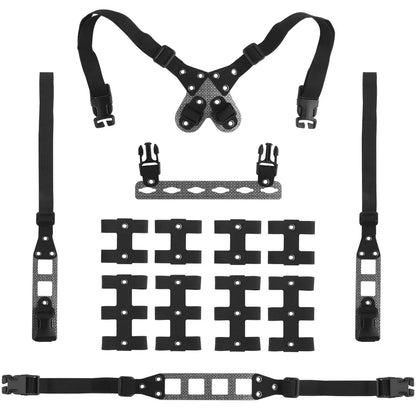 Tactical Modular Chest Rig MOLLE Link Lightweight Hunting Combat Airsoft Vest DIY Cosplay Chest Rig Gear Hunting Accessories